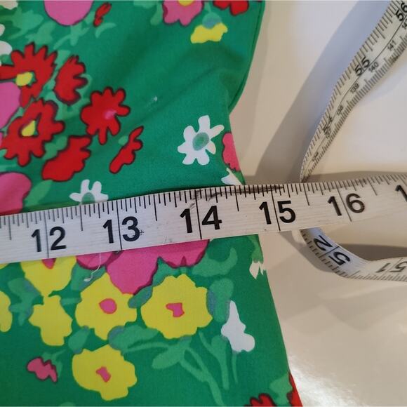 Talbots Springtime Floral Shift Dress in Green/Multicolor Size 2 Petite - Picture 7 of 13